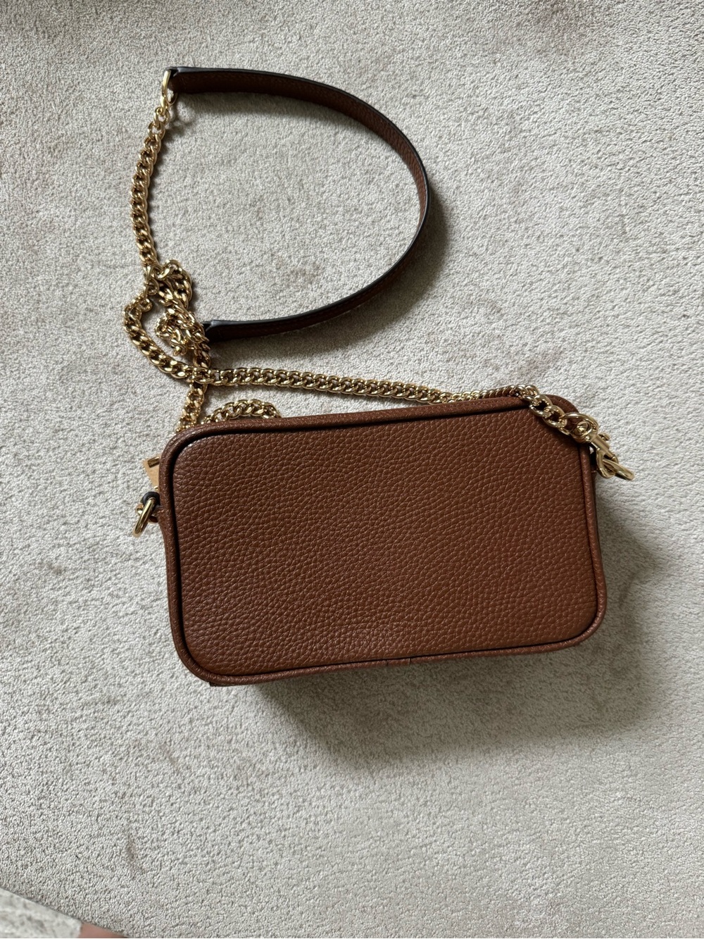 Marc Jacobs Brown Leather Crossbody Card Case with Gold Hardware - Picture 3 of 8